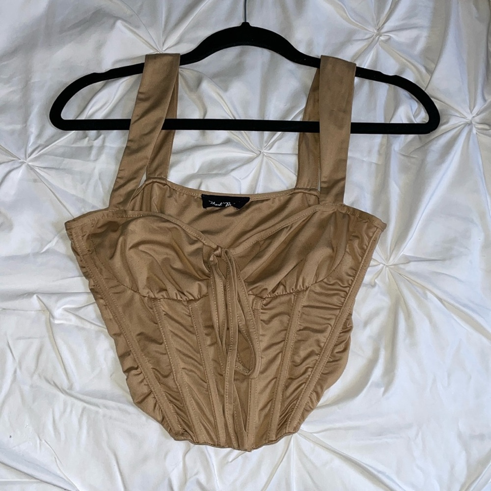 Beige corset top